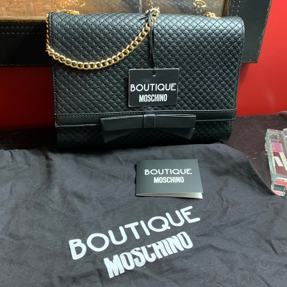 SOLD!! BOUTIQUE MOSCHINO Shoulder Bag NWT - Picture 3 of 16
